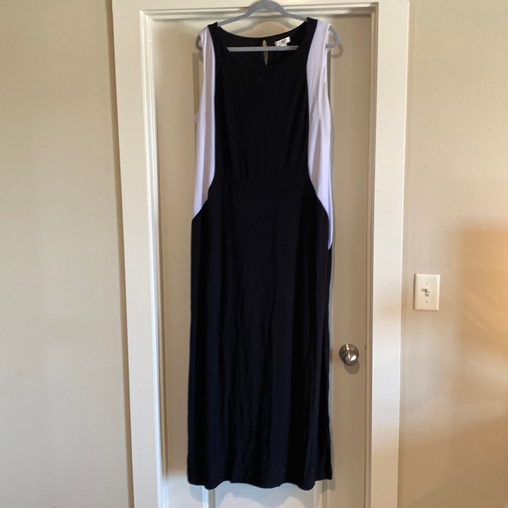 Black maxi with white sides size 22/24